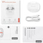 Lenovo E310 True Wireless Stereo Earbuds Bluetooth 5.3 ENC Noise-Cancelling with 13mm Speaker Type-C Charging 20h Battery Life for Music Calls Comfortable Fit Wireless - White