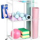 Weight Rack Stand Small Gym Rack Yoga Rack Workout Equipment Storage Cart for Weights, Dumbbells, Yoga Mats, Kettlebells, Foam Rollers, and Resistance Bands
