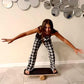 Balance Board trainer for Adults Kids，Hockey snowboard wobble board，450Lbs remarkable core trainer made of wood/Less Plastic