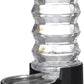 Sfozstra Lagre Gravity Dispenser for Dogs: 8L Black Automatic Stainless Steel Water Bowl Waterer - Great for Family Homes and Outdoor Activities