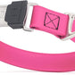 Dogline Biothane Waterproof Dog Collar with Herm Sprenger Black Stainless Steel Quick Release Buckle – Heavy Duty Tactical Durable Collar for Dogs – Comfortable and Safe Pet Collar W 1" L 15-25" Pink