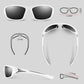 Polarized Sports Sunglasses for Men Women,Fishing Driving Rectangular Goggles UV400 Protection