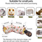 Large Caliber Guinea Pig Hideout & Hammock, Corner Hideout Toy for Guinea Pig, Ferret, Hedgehog, Piggy-2 Tunnel Strawberry