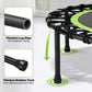 ONETWOFIT Foldable Rebounder Trampoline for Adults, 40/42/45” Mini Fitness Trampoline W/Adjustable Foam Handle Bungees, Quiet Exercise Trampoline for Personal Indoor Workout