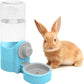 Fhiny Rabbit Water Bottle, 18oz Hanging Guinea Pig Water Bottle No Drip Gravity Bunny Water Dispenser for Cage Automatic Rabbit Waterer for Bunny Guinea Pig Chinchilla Ferret Cat Puppy