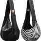 Tomkas Small Dog Sling Carrier - Classic Pocket & Classic Strap - for 3-10 lbs Pets(Black)