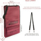 Horse Bridle Bag, Horse Tack Carry Bag with 3 Prong Tack Rack for Halters, Bridle, Harness, Equestrian Reins, Bits and Headstalls (Wine Red)