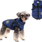HDKUW Small Dog Jacket, Small Dog Coat Harness Winter Warm Vest Jacket Waterproof Cotton Costume for Puppy Small Dogs (XL, Blue)