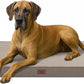 Outdoor Extra Large Dog Bed, Jumbo Waterproof Dog Bed for Large Dogs, Orthopedic Egg Foam Pet Bed Mat with Removable Oxford Cooling Cover, Khaki