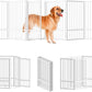 Full Metal Freestanding Dog Gate with Door, 36''Height Foldable Pet Dog Fence for Indoor & Outdoor, 6 Panels Extra Wide Free Standing TallDog Gates for Doorways,House,Stairs,Porch,Deck,Yard