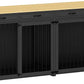 Extra Large Dog Crate with Double Rooms, 93" Heavy Duty Wooden Dog Cage Furniture Dog Crate Kennel w/Drawers & Removable Divider,Indoor Luxury Dog House for Large Dogs,Black