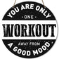 Gym Sign Decor, Home Gym Sign, Workout Room Fitness Room Decor Gym Sign Decoration, Gym Gift for Trainer Exercise Lover, Your Are Only One Workout