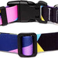 Mercano Adjustable Dog Collar - Special Design Patterns, Soft Nylon Comfortable Sturdy Pet Collar for Small Medium Large Dogs (M, Geometry Purple)