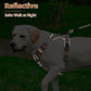 PUPTECK No Pull Dog Harness for Large, Adjustable Reflective Dog Harness with Handle Easy Control, Comfortable Soft Padded Pet Vest Harness for Large Dogs, Plaid Beige L