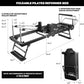 ONETWOFIT Pilates Reformer, Foldable Pilates Machine & Equipment for Home Gym Workout Suitable for Advanced and Beginners Max 440LBS Gray
