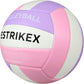 Official Size 5 Glow in The Dark Volleyball, Fluorescent Light Night Volleyball Soft Indoor Outdoor Volleyball Gift Luminous Night Light Ball for Game Gym Training Beach Play with Pump Kit