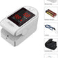 Concord Basics Fingertip Pulse Oximeter - Blood Oxygen Saturation Monitor with Carrying Case, Batteries, Silicone Cover & Lanyard - Easy to Use, Accurate SpO2 & Pulse Measurement (White)