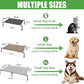 Simple Trending Raised Dog Bed for Extra Large Dogs, Waterproof XL Dog Cot, Outdoor Elevated Pet Bed, 60.25" x 37.25", Grey