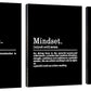 Inspirational Canvas Painting Wall Art -EPHANY ART,Mindset Quotes Prints, Success Framed Entrepreneur Poster Positive Quotes Wall Poster for Home Office Workplace (M-3pcs,12x16inchx3pcs)