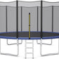 GYMAX Trampoline, 8FT 10FT 12FT 14FT 15FT 16FT Recreational Trampolines w/Safety Enclosure Net & Ladder - ASTM Certificated, Outdoor Trampoline for Kids and Adults
