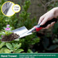 ESOW Garden Tool Set with Non-Slip Rubber Handle, 3 Piece Cast-Aluminum Heavy Duty Gardening Kit Includes Hand Trowel, Transplant Trowel and Cultivator Hand Rake, Red