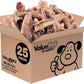 ValueBull Beef Trachea, Premium 5-6 Inch, 25 Count Bulk Pack - Natural Angus Dog Chews with Glucosamine, Chondroitin & Amino Acids