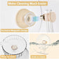 Super Silent Hamster Wheel 10.4 Inch, Magnetic Large Rat Wheel for Chinchilla, Gerbil, Guinea Pig, Cat, Mouse, Sugar Glider and Dwarf, Syrian Hamster Accessories (Cream White)