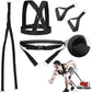 Exercise Resistance Fitness Bands Set Workout Equipment Double Endurance Weight Sled Harness Kits Sled Pulling Strap for Running Sprinting Resistance Speed Agility Training, Black