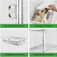 DIGGS Revol Collapsible Dog Crate with Wheels - Premium Portable Dog Crate - Safe, Stylish, and Convenient Indoor Kennel (Ash, Intermediate)