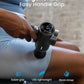 RENPHO Massage Gun with Heat, Portable Muscle Percussion Massager with Bluetooth for Back and Neck, 5 Replaceable Heads, Carry Case, Gifts for Men Women