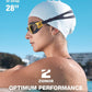 ZIONOR Swim Goggles, G1 MAX Polarized Anti-Fog Swimming Goggles for Men Women