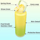 Insulated Water Bottle with Straw Lid,40 oz Stainless Steel Vacuum Metal Bottle with Silicone Handle,Lime