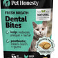 Fresh Dental Bites for Cats - Crunchy & Creamy Cat Dental Treats for Fresh Breath, Plaque + Tartar Control, Cleans Teeth + Gums, Daily Cat Oral Care (30 Day Supply)
