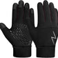 Kids Winter Gloves Back Water Repellent Touchscreen Warm Fleece Anti-slip for Boys Girls Teen 3-15 Years