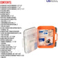 Officially Licensed Product, 50 Person First Aid Kit, 216 Piece Emergency Medical Supplies to Clean & Treat Minor Injuries, Hard Case Box for Home, Business, Job Site, Car