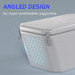 Angled Cold Plunge Tub Portable Ice Bath Tub for Athletes Fitness Recovery Water Chiller Compatible Cold Plunge Outdoor Ice Bathtub (Gray without Logo)