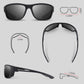 Polarized Sports Sunglasses for Men Women,Fishing Driving Rectangular Goggles UV400 Protection