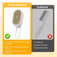 3-In-1 Rechargeable Steamy Cat Brush, Deep Cleaning & Hair Removal System with Rotating Handle, 360° Massage for Cats & Dogs (Cream)