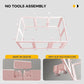 30.3“H 2PCS Extension Kit - Door+Panel, T-Buckles for Compartment, Expandable Clear Dog Play Pen Acrylic Dog Playpen Indoor,for Puppy Cat Bunny Small & Medium Dogs (Pink-30.3" H, 2PCS)