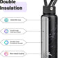 40oz Insulated Water Bottle Stainless Steel Sport Bottles with 3 Lids,Marble Midnight