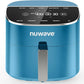 Nuwave Brio Plus 8 Qt Air Fryer, PFAS Free, New & Improved, Digital Touch Screen, Cool White Display, 50°F~400°F in Precise 5°, 5 Cook Functions, 100 Presets & 50 Memory, 3 Wattages 700, 1500, 1800