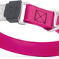 Dogline Biothane Waterproof Dog Collar with Herm Sprenger Stainless Steel Quick Release Buckle – Heavy Duty Tactical Durable Collar for Dogs – Comfortable and Safe Pet Collar, W 3/4" L 12-19", Magenta