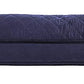 Furhaven Cooling Gel Dog Bed for Large Dogs w/ Removable Bolsters & Washable Cover, For Dogs Up to 95 lbs - Quilted Sofa - Navy (Blue), Jumbo/XL
