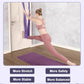 Dance Stretching Equipment - Yoga Strap, Backbend Training Yoga Stretching Rope with Door Anchor, Flexibility Trainer Stretching Equipment Assist Stretch Strap for Fitness Gymnastics Dance Aerial Yoga Ballet