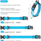 JSXD AirTag Dog Collar, Night Reflective Nylon Dog Collar for Small Medium Large Dogs,Lockable Quick Release Buckle,Padded Breathable Pet Collar with AirTag Holder (Blue, Large)