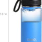 DRINCO Stainless Steel Water Bottle Spout Lid Vacuum Insulated Double Wall Water Bottle Wide Mouth (40oz 32oz 22oz 18oz 14oz) Leak Proof Keeps Cold or Hot (14 oz, 14oz Royal Blue)