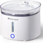 HomeRunPet Silent Cat Water Fountain, 68 oz/2L, Pet Fountain Wireless Pump, Dog Water Dispenser, Dual Mode, Quick Assembly & Easy-Clean, Filters Included