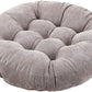 Tiita Floor Pillows Cushions Round Chair Cushion Outdoor Seat Pads for Sitting Meditation Yoga Living Room Sofa Balcony 22x22 Inch, Grey