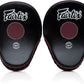 Fairtex FMV9 Contoured Focus Mitts |Striking Accuracy & Protection for Boxing, Muay Thai, Kickboxing |Ergonomic Design, Soft Padding, Secure Fit Leather