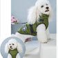HDKUW Small Dog Jacket, Small Dog Coat Harness Winter Warm Vest Jacket Waterproof Cotton Costume for Puppy Small Dogs (S, Green)